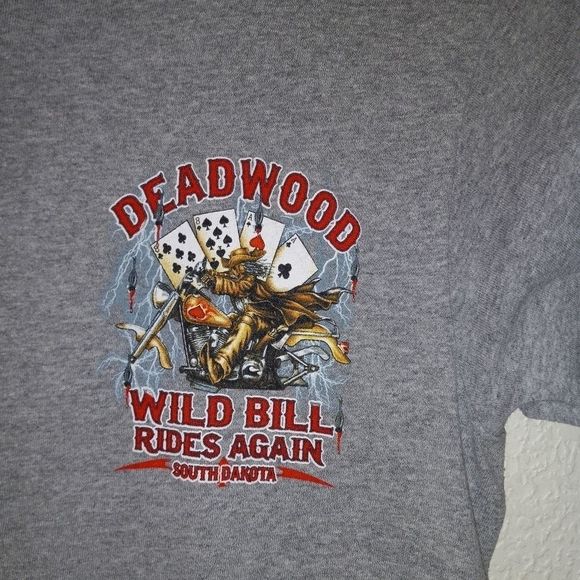 DEADWOOD WILD BILL SOUTH DAKOTA SHORT SLEEVE T-SHIRT - Picture 2 of 4